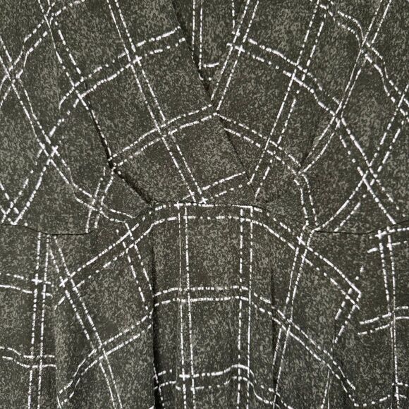 TORRID woman's plus size 2X super soft check knit stretch black skater dress - Picture 9 of 13